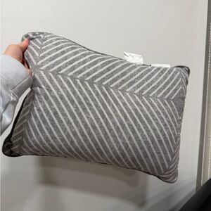 Pillow - Gray Chevron Decorative Small Pillow great for car or chair